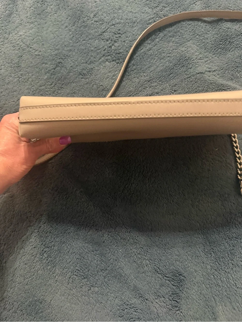 kate spade pale lavender leather mini shoulder bag